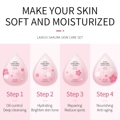 Picture of Laikou Sakura Anti-Aging & Spot Reducing Combo (4Pcs)