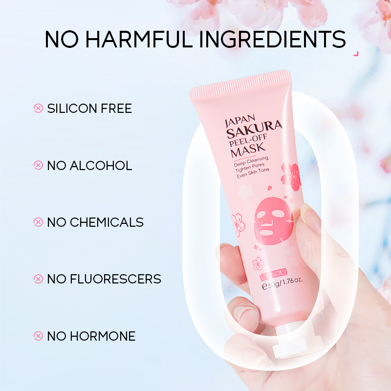 Picture of Laikou Japan Sakura Peel off Mask 50gm - Deep Cleansing Tighten Pores Even Brighten Skin Tone Blackhead Remover
