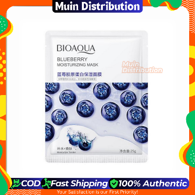 Picture of Bioaqua Blue Berry Moisturizing Face Mask - Sheet Mask - 1pcs