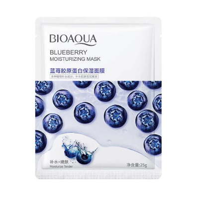 Picture of Bioaqua Blue Berry Moisturizing Face Mask - Sheet Mask - 1pcs