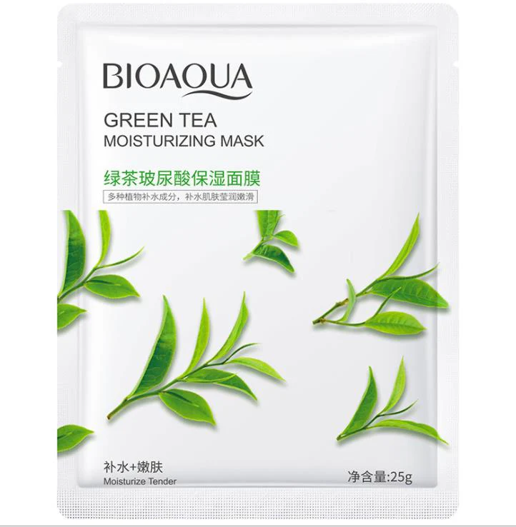 Picture of Bioaqua Green Tea Moisturizing Face Mask - Sheet Mask - 1pcs
