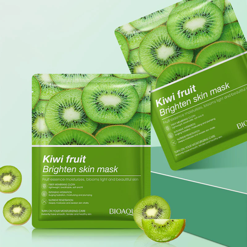 Picture of BIOAQUA Kiwi Fruit Brighten Skin Moisturizing Face Mask - Sheet Mask - 1pcs