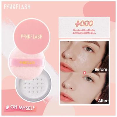 Picture of PinkFlash Translucent Loose Powder #000 (Suitable For All Skin Tones) Long Lasting Matte Loose Powder