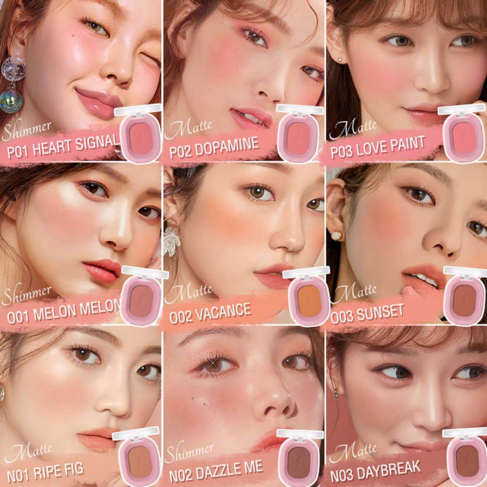 Picture of PinkFlash OhMyHoney Naturally Pigmented Blusher Highlight Contour Face Makeup Soft Powder Blush