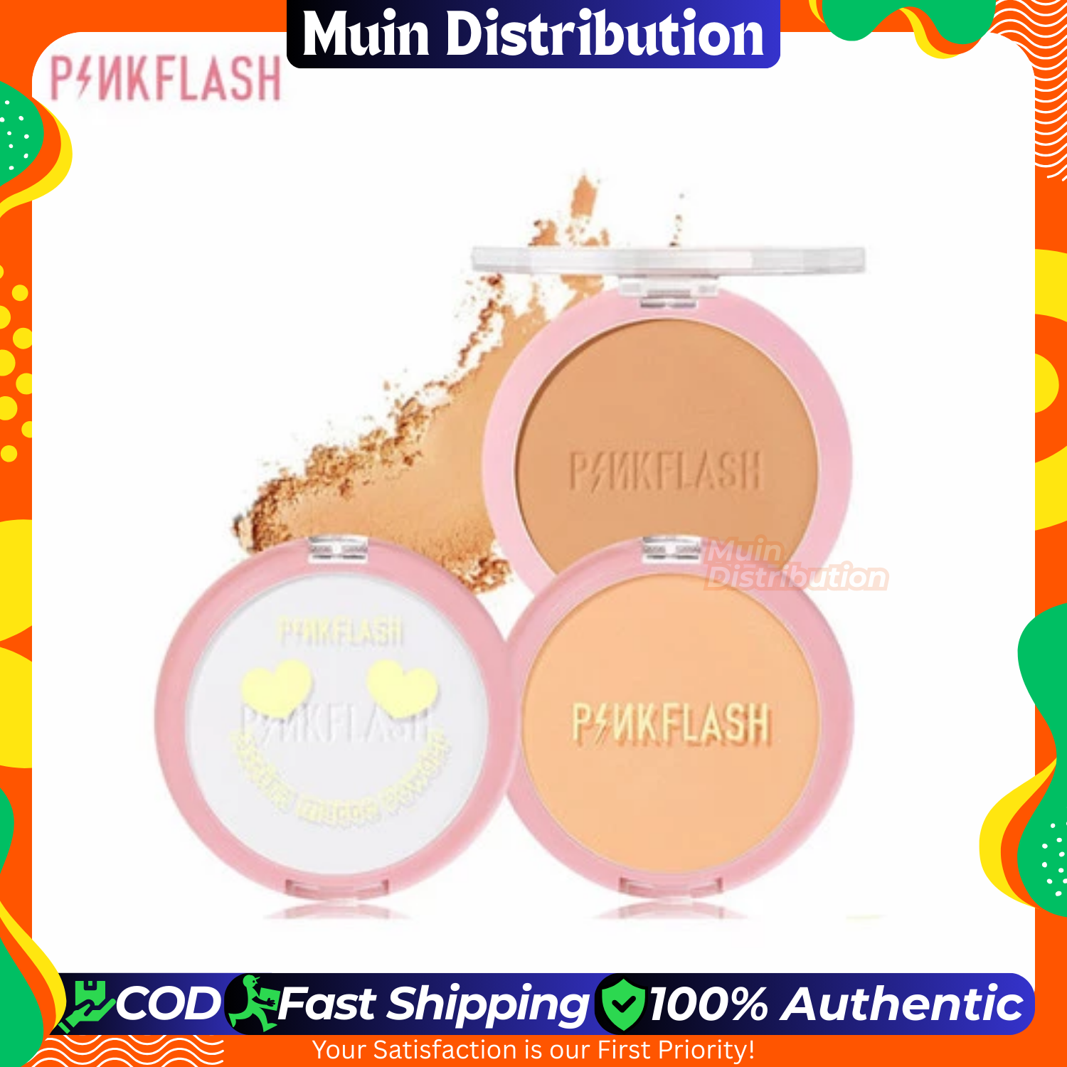Picture of PinkFlash OhMySelf Pressed Powder Long-lasting Matte Oil Control (PF-F08) Ccompact Powder