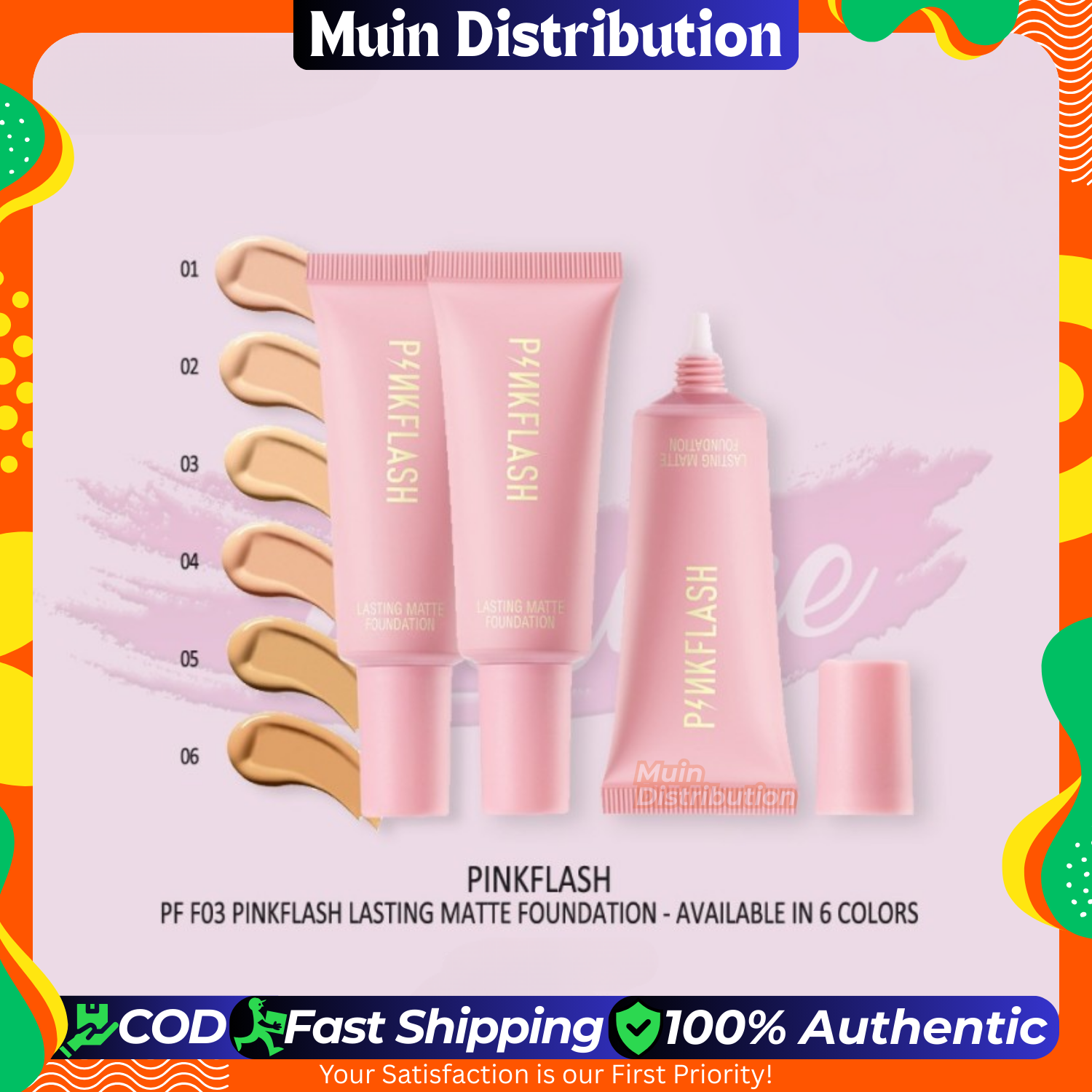 Picture of PinkFlash OhMySelf Foundation Weightless Lasting All Day High Coverage Oil Control Matte - 25g