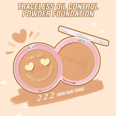 Picture of PinkFlash Long Lasting Matte Pressed Powder #222 - Suitable for dark skin tones
