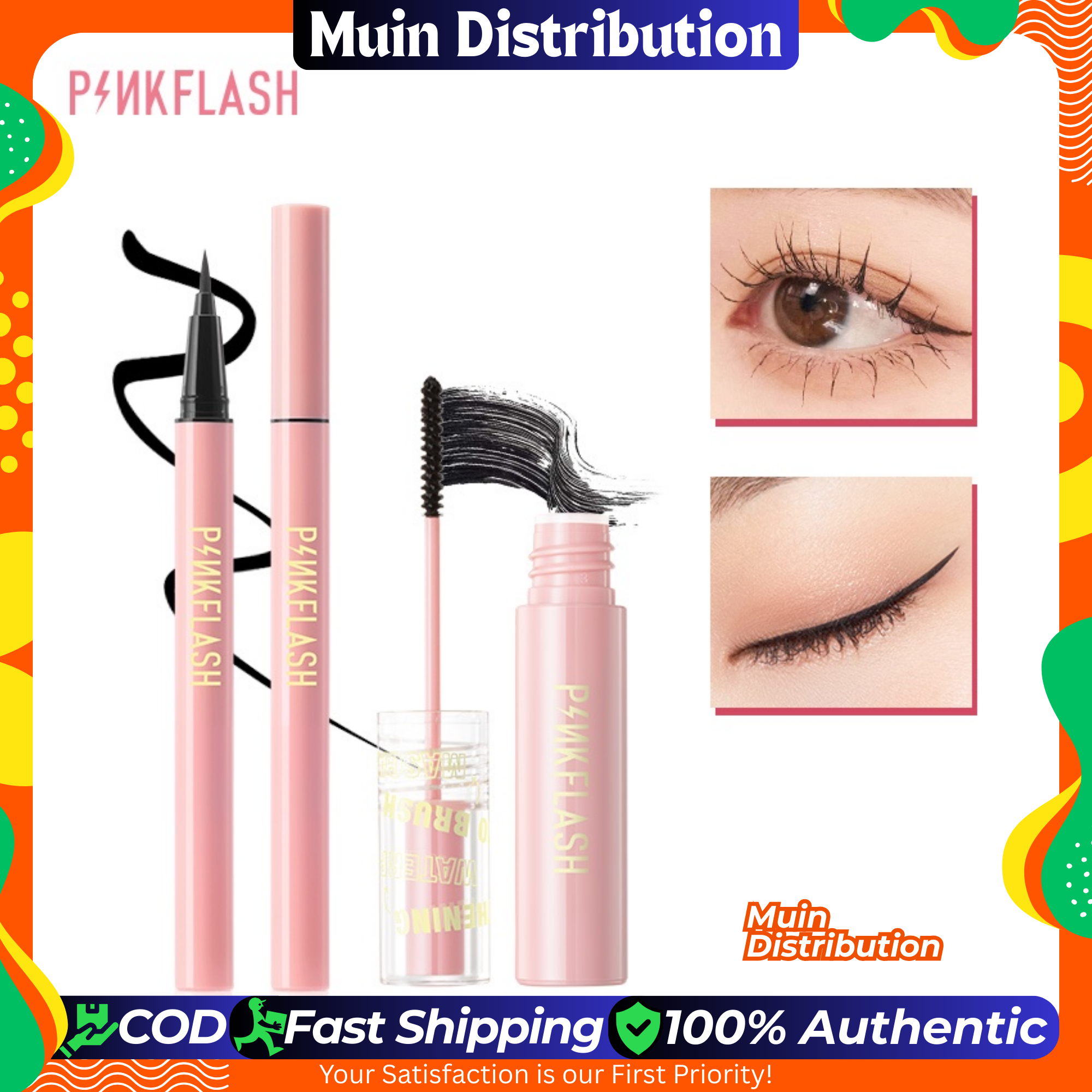 Picture of PinkFlash ( Eye Combo ) 1pcs Eyeliner & 1pcs Mascara
