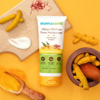 Picture of Mamaearth Ubtan Oil Free Face Moisturizer for Skin Brightening - 80 ml