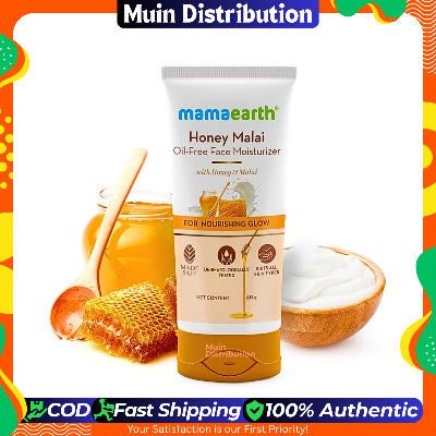 Picture of Mamaearth Honey Malai Oil-Free Face Moisturizer with Honey & Malai For Nourishing Glow - 80 g