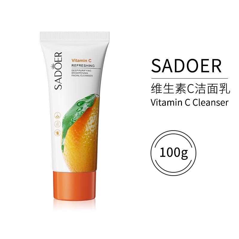 Picture of SADOER Vitamin C Moisturizing Deep Purifying Refreshing Fruit Plant Extract Facial Cleanser 100g - Face Wash