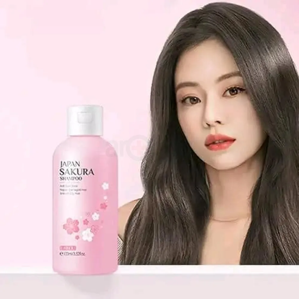 Picture of LAIKOU Japan Sakura Smooth Dry Hair Shampoo Care Nourish Hair Split Ends 100ml