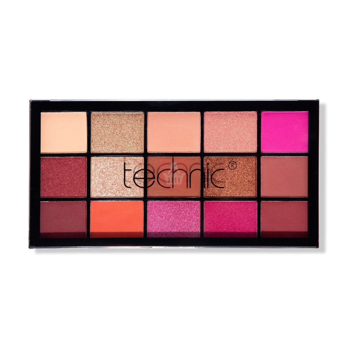Picture of Technic Hot Love 15 Color Pressed Pigment Eyeshadow Palette - Hot Love - 30gm