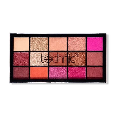 Picture of Technic Hot Love 15 Color Pressed Pigment Eyeshadow Palette - Hot Love - 30gm