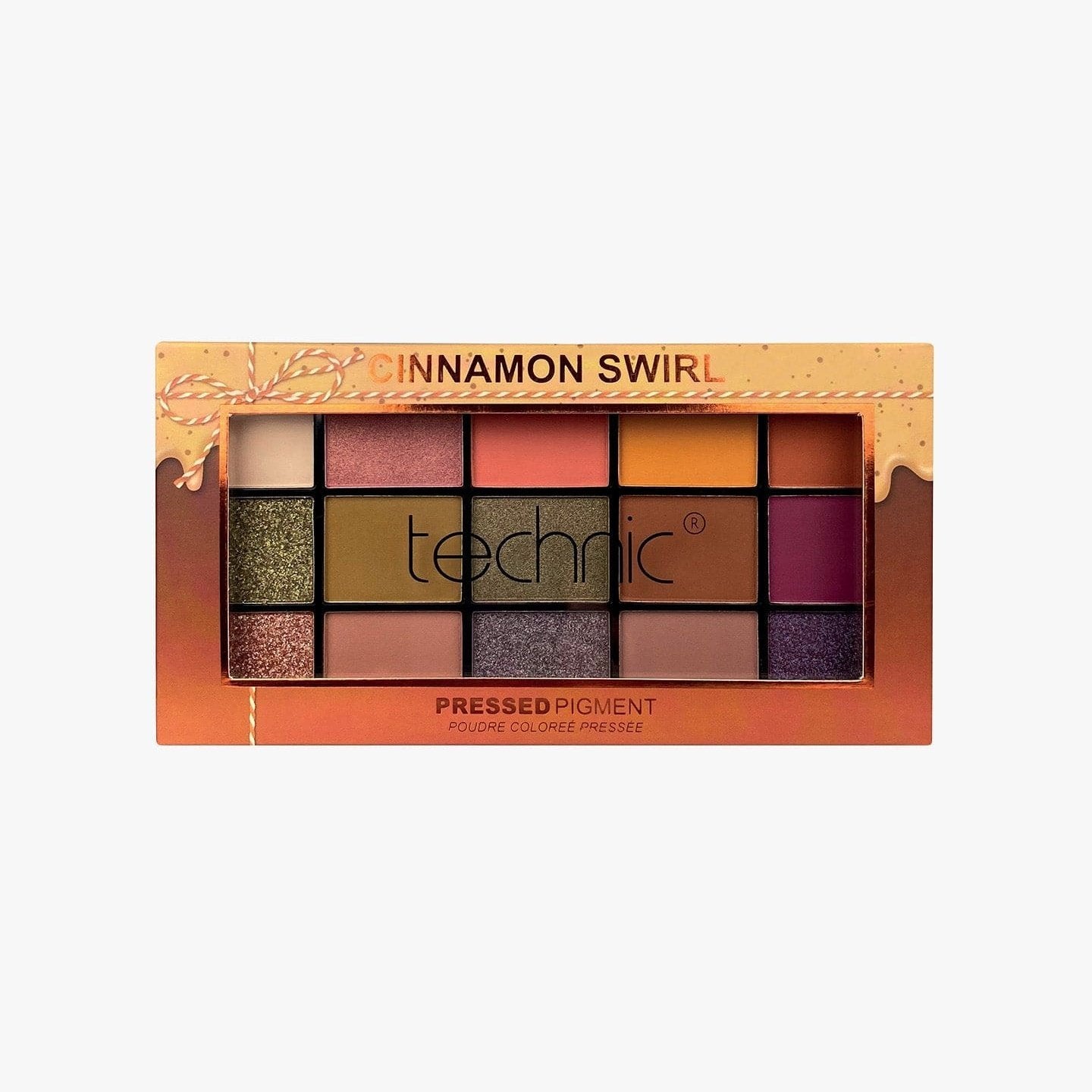 Picture of Technic Cinnamon Swirl 15 Color Pressed Pigment Eye Shadow Palette - Cinnamon Swirl - 30g