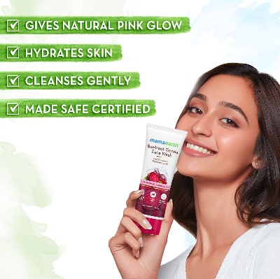 Picture of Mamaearth Beetroot Gentle Face Wash & Hyaluronic Acid For Hydrated Pink Glow -100ml