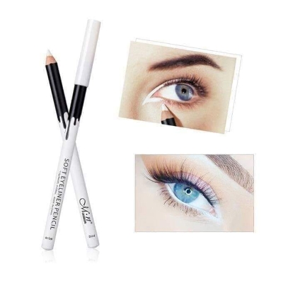 Picture of Menow Waterproof White Kajal - Soft Eyeliner -1pcs