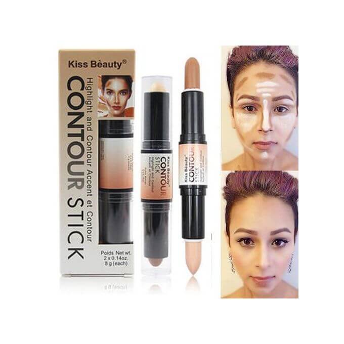 Picture of Kiss Beauty 2 in 1 Contour Stick Highlight & Contour Accent - Concealer