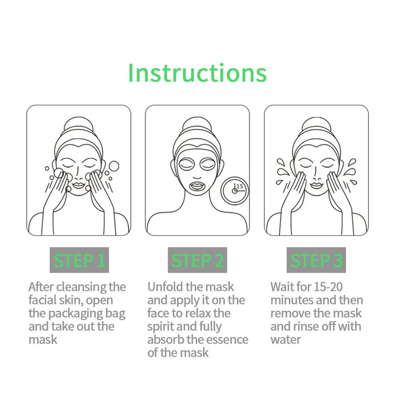 Picture of BIOAQUA Algae Moisturizing Face Mask - Sheet Mask  - 1pcs