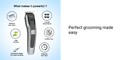 Picture of HTC AT-538 Rechargeable Hair and Beard Trimmer for Men