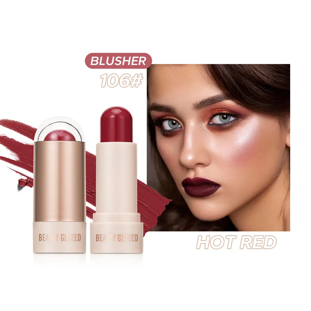 Picture of Beauty Glazed (#106 Hot Red) Blush Highlighter Contour Stick