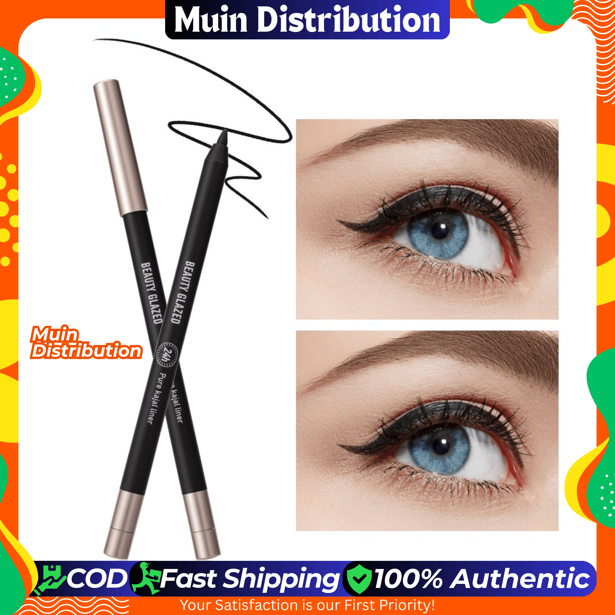 Picture of Beauty Glazed 24H Pure Kajal Liner - Black Kajol - Eyeliner