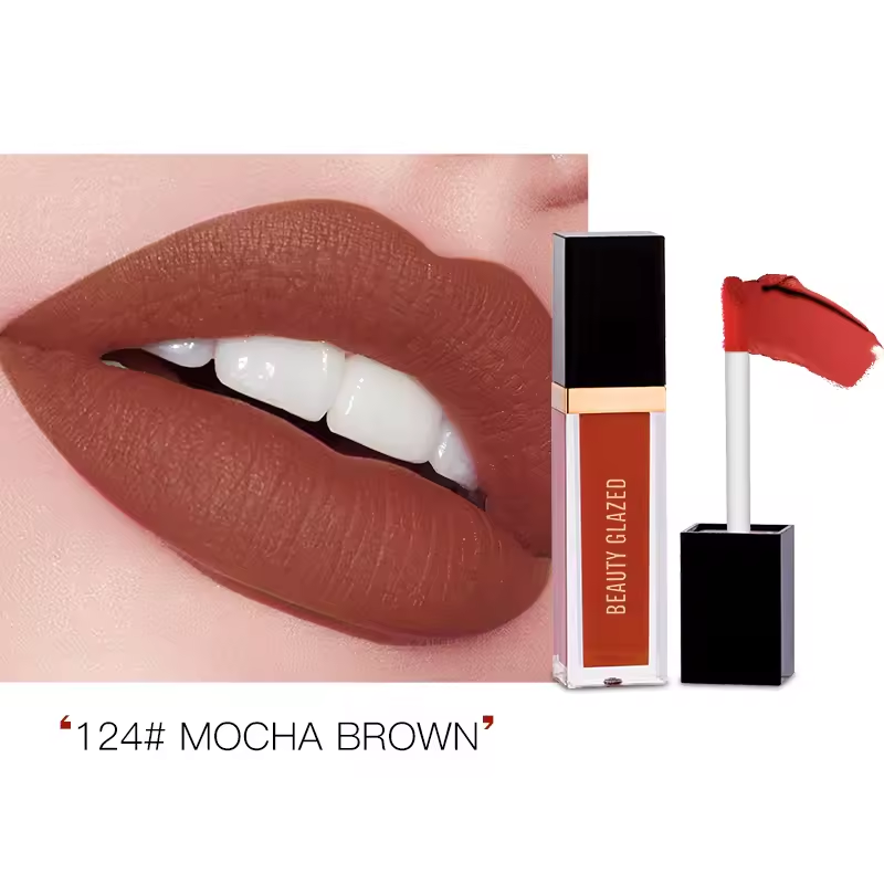 Picture of Beauty Glazed Mini Liquid Lipstick - 124# Mocha Brown