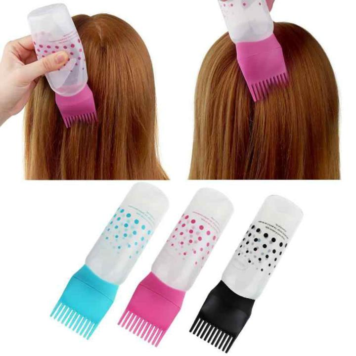 Picture of Multi-functional Hair Dyeing Treatment Oil Cream Shampoo Bottle Oil Coloring Dispensing Applicator Brush Tip Tool
