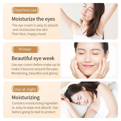 Picture of BIOAQUA Rice Raw Pulp Eye Cream - 20g for Lighting Eyes Firming Eye Creams Anti Dark Circle Moisturizing Eyes Skin Care