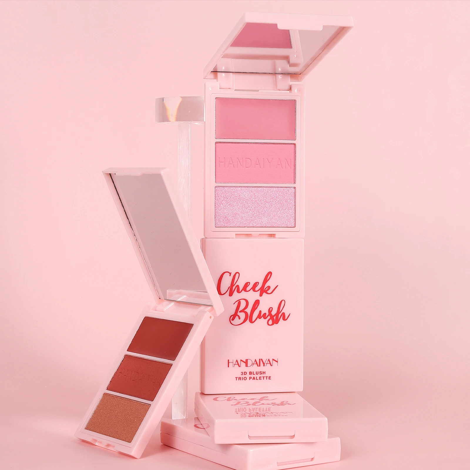 Picture of HANDAIYAN 3 in 1 3D Blush Bronzer Contour Eyeshadow Palette - #04