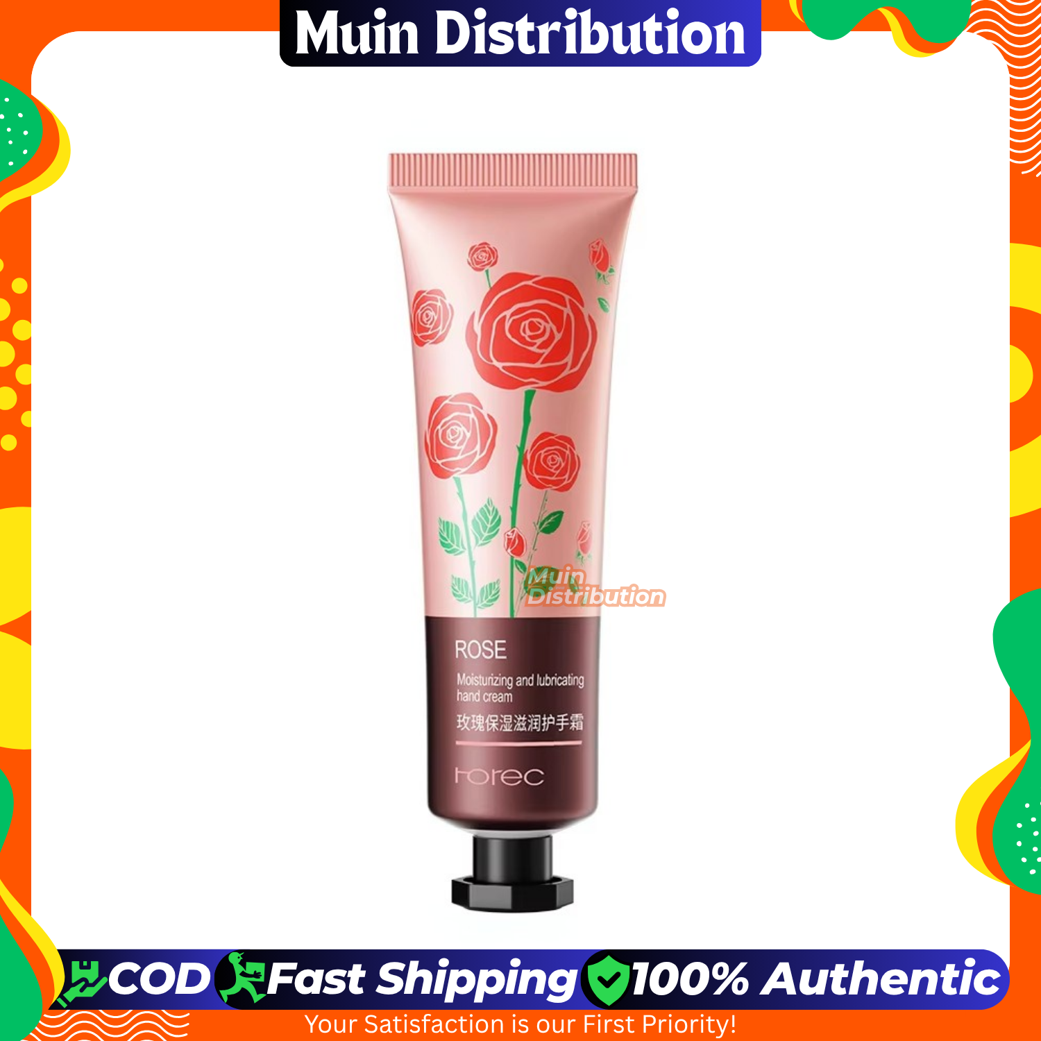 Picture of Rorec Rose Moisturizing Smoothing Hand Cream - 30g