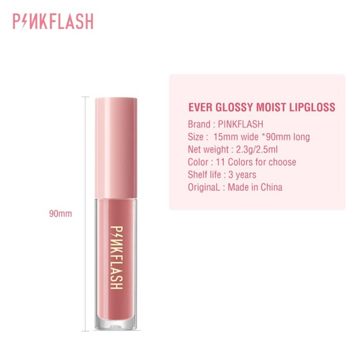 Picture of PinkFlash Lip Gloss #G04 Eureka (Berry Pink) Ever Glossy Moist Lip Gloss - 2.3g