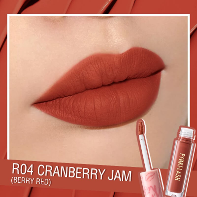 Picture of PinkFlash Lipstick #R04 Berry Red - Melting Matte Waterproof Lipcream - 2.3g
