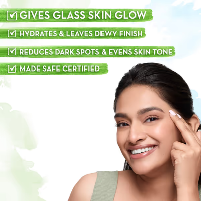 Picture of Mamaearth Rice Water Dewy Active Serum With Rice Water & 10% Niacinamide For Glass Skin - 50 ml