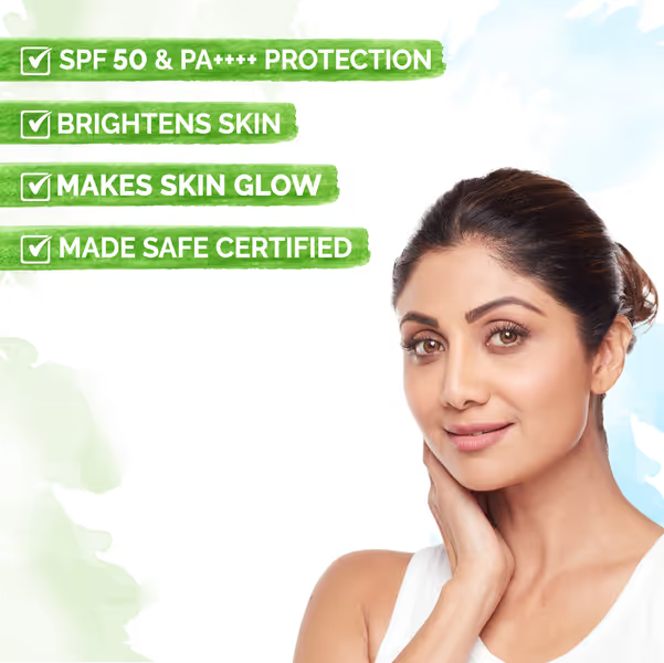 Picture of Mamaearth Vitamin C Daily Glow Sunscreen with Vitamin C & Turmeric for Sun Protection & Glow - 50 g