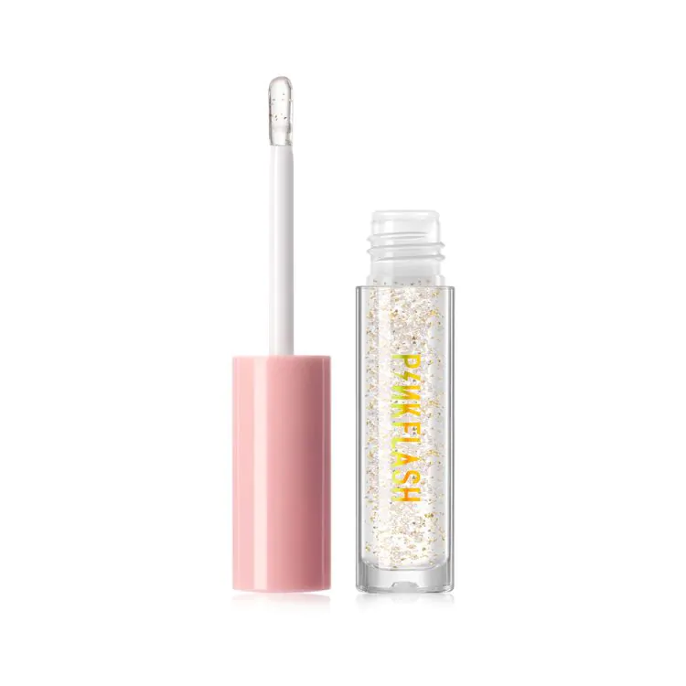 Picture of PinkFlash Lip Gloss #S01 Fireflies (Clear with goldleaf) Ever Glossy Moist Lip Gloss - 2.3g
