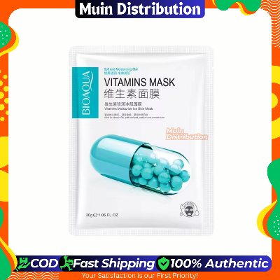 Picture of BIOAQUA Vitamin Moisturize Skin & Beauty Mask (Soft & Moisturizing Skin) Facial Sheet Mask - 1pcs