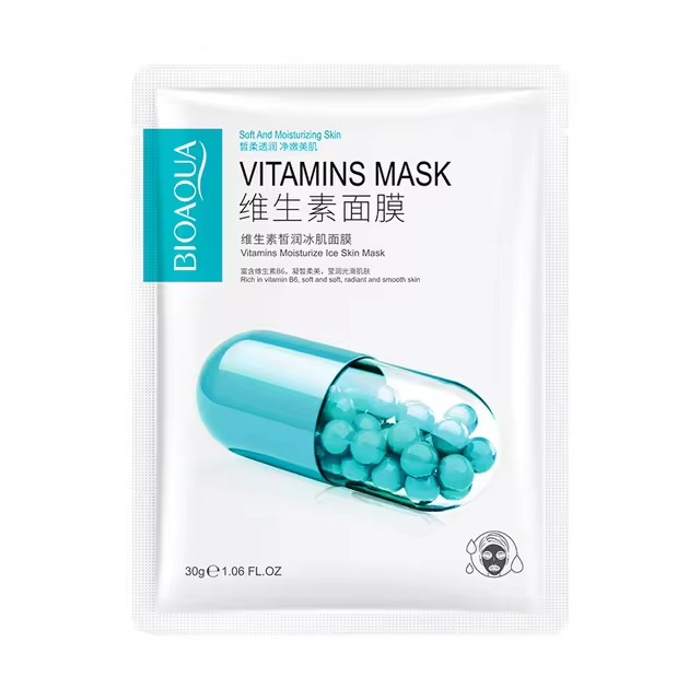 Picture of BIOAQUA Vitamin Moisturize Skin & Beauty Mask (Soft & Moisturizing Skin) Facial Sheet Mask - 1pcs