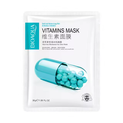 Picture of BIOAQUA Vitamin Moisturize Skin & Beauty Mask (Soft & Moisturizing Skin) Facial Sheet Mask - 1pcs