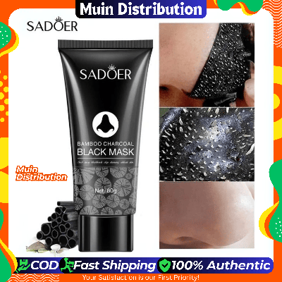 Picture of SADOER Bamboo Charcoal Black Mask Blackhead Remover Peel-off Mask - 60g