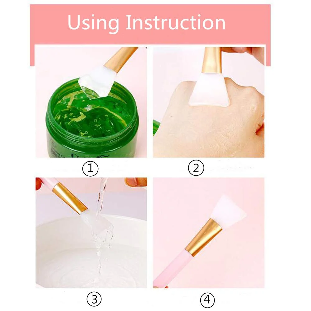 Picture of 1pcs Soft Silicone Face Pack Applicator Brush - Facial Brush