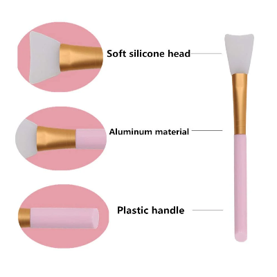 Picture of 1pcs Soft Silicone Face Pack Applicator Brush - Facial Brush