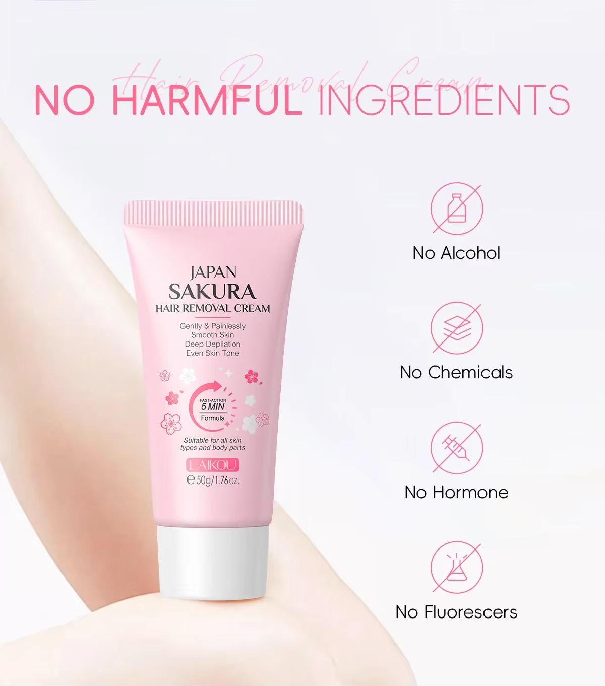 Picture of LAIKOU Japan Sakura Hair Removal Cream - 50g
