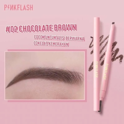 Picture of PinkFlash 2 in 1 Waterproof Auto Eyebrow Pencil - #02 (Chocolate Brown)
