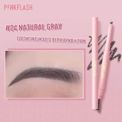 Picture of PinkFlash 2 in 1 Waterproof Auto Eyebrow Pencil - #04 Natural Gray
