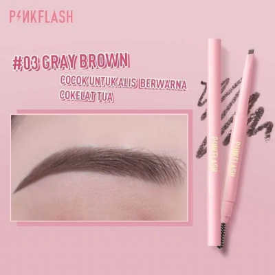 Picture of PinkFlash 2 in 1 Waterproof Auto Eyebrow Pencil - #03 Gray Brown
