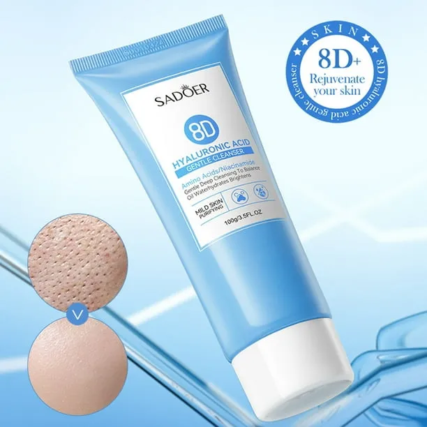 Picture of SADOER 8D Hyaluronic Acid Face Wash, Amino Acid & Niacinamide Gentle Deep Cleanser - 100ml