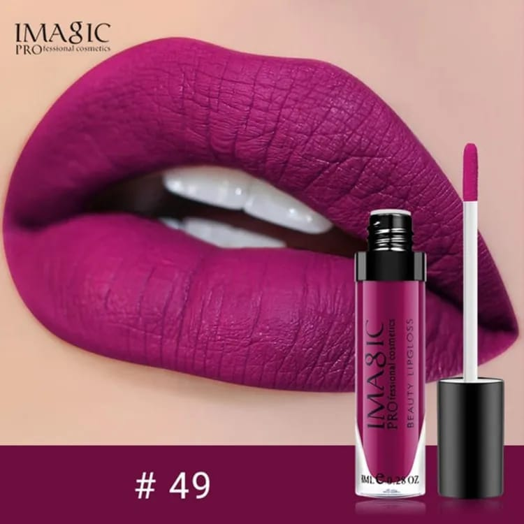 Picture of Imagic Lipgloss Waterproof Matte Liquid Lipstick (Shade #49)