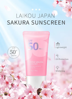 Picture of LAIKOU Japan Sakura SPF50 PA+++ Watery Sunscreen - 50g