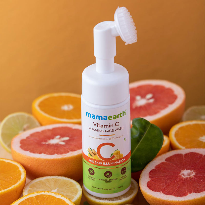 Picture of Mamaearth Vitamin C Foaming Face Wash with Vitamin C and Turmeric for Skin Illumination - 150ml